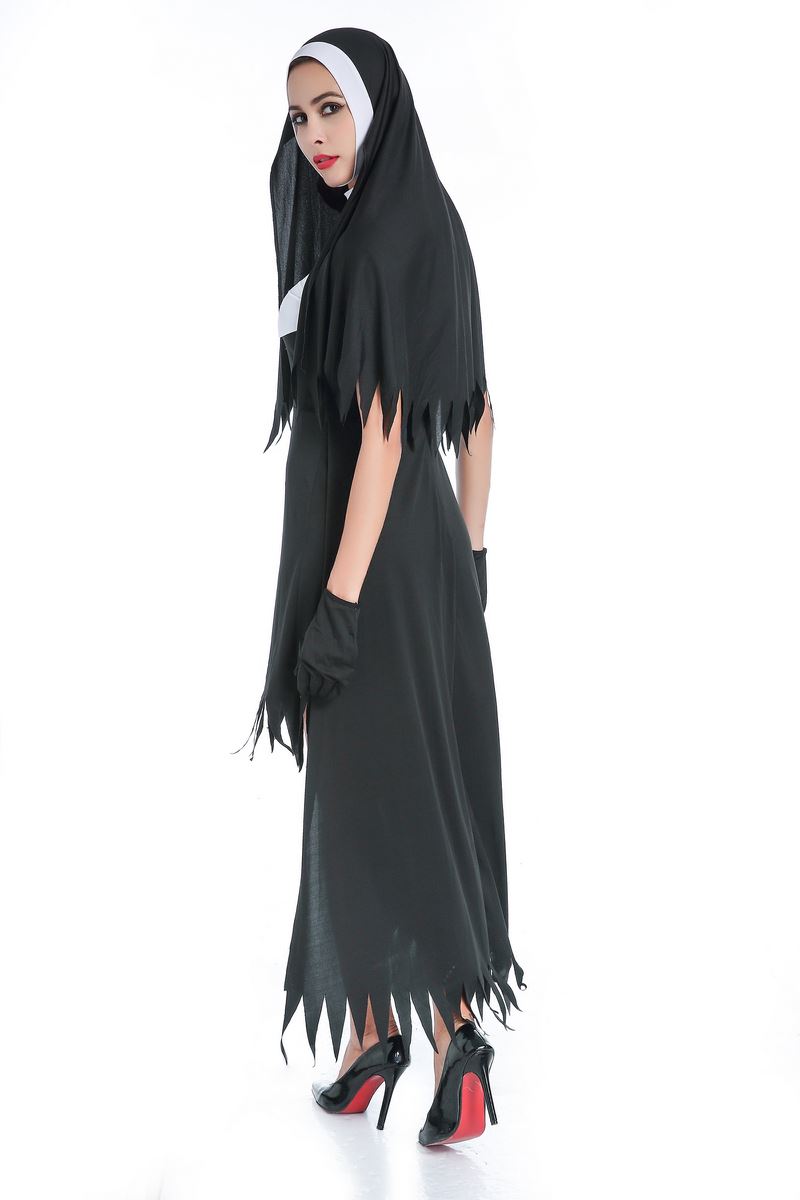 F1783 Womens Dreadful Nun Plus Size Costume